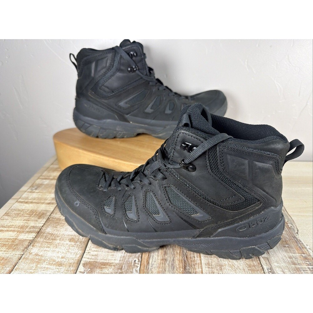 Oboz Sawtooth II Mid Waterproof Hiking Boots Black Men’s Size 12